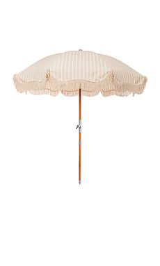 business & pleasure co. Premium Umbrella in Monaco Natural Stripe from Revolve.com | Revolve Clothing (Global)