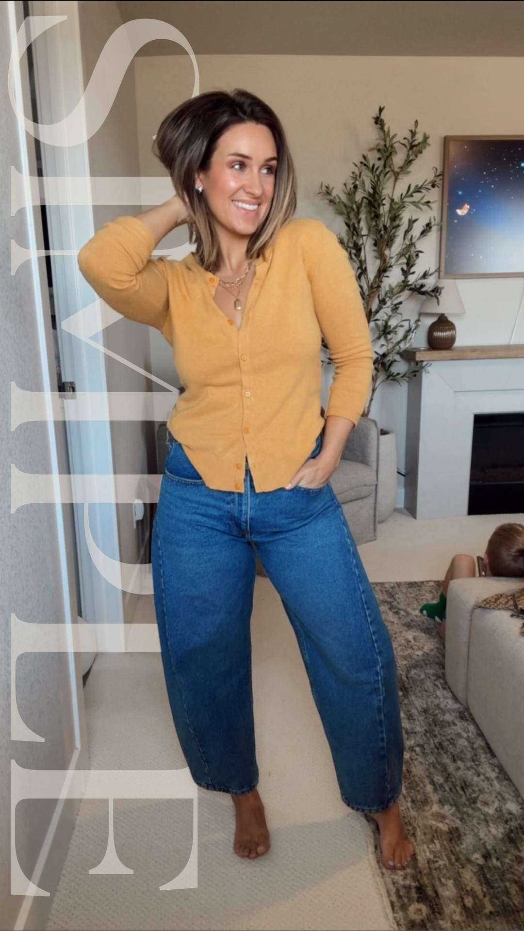 Sweater size XS
jeans size 27 (size down 1 from regular size) 

#LTKStyleTip #LTKPetite #LTKBeauty