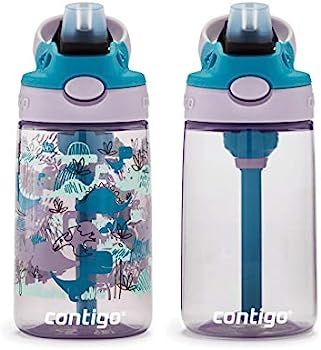 Contigo Kids Water Bottle with Redesigned AUTOSPOUT Straw, 14 oz., Dinos, 2-Pack | Amazon (US)