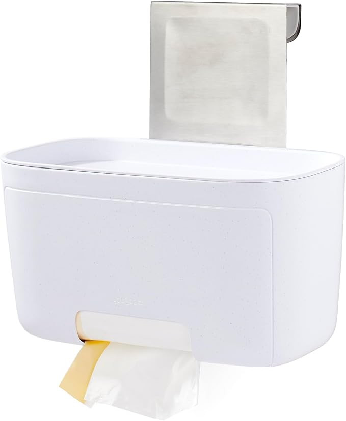 YouCopia DoorStash Garbage Bag Dispenser, Hanging Kitchen Cabinet Door Organizer with Removable L... | Amazon (US)