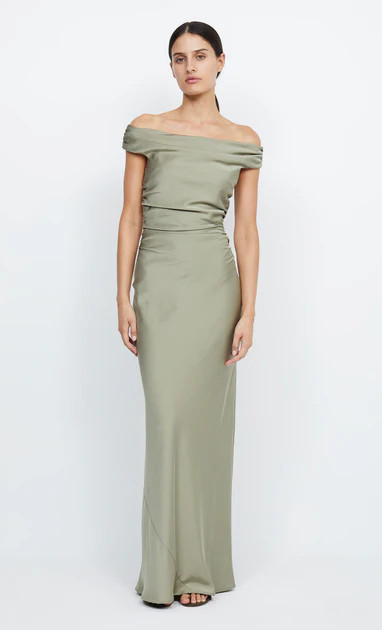 ETERNITY OFF SHOULDER MAXI - SAGE | Bec & Bridge (Global)