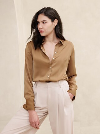 Silky Classic Shirt | Banana Republic Factory