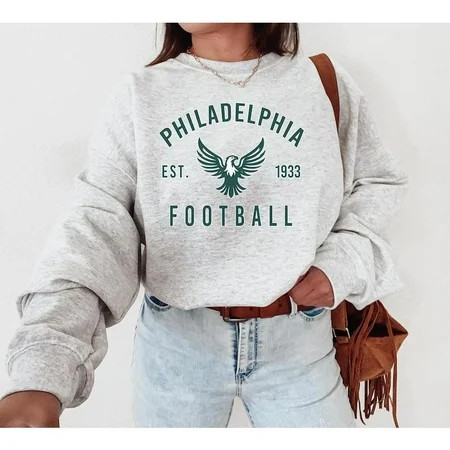 Philadelphia Eagl Football Crewneck Sweat. Eagle Sweat. Philadelphia Football Sweater. Philadelphia Fans Gift Unisex Comfort Sweatshirt Color: Ash Grey Size: 4XL | Walmart (US)