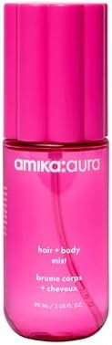 amika: aura hair and body mist | pink grapefruit, juicy apricot + warm vanilla | Amazon (US)