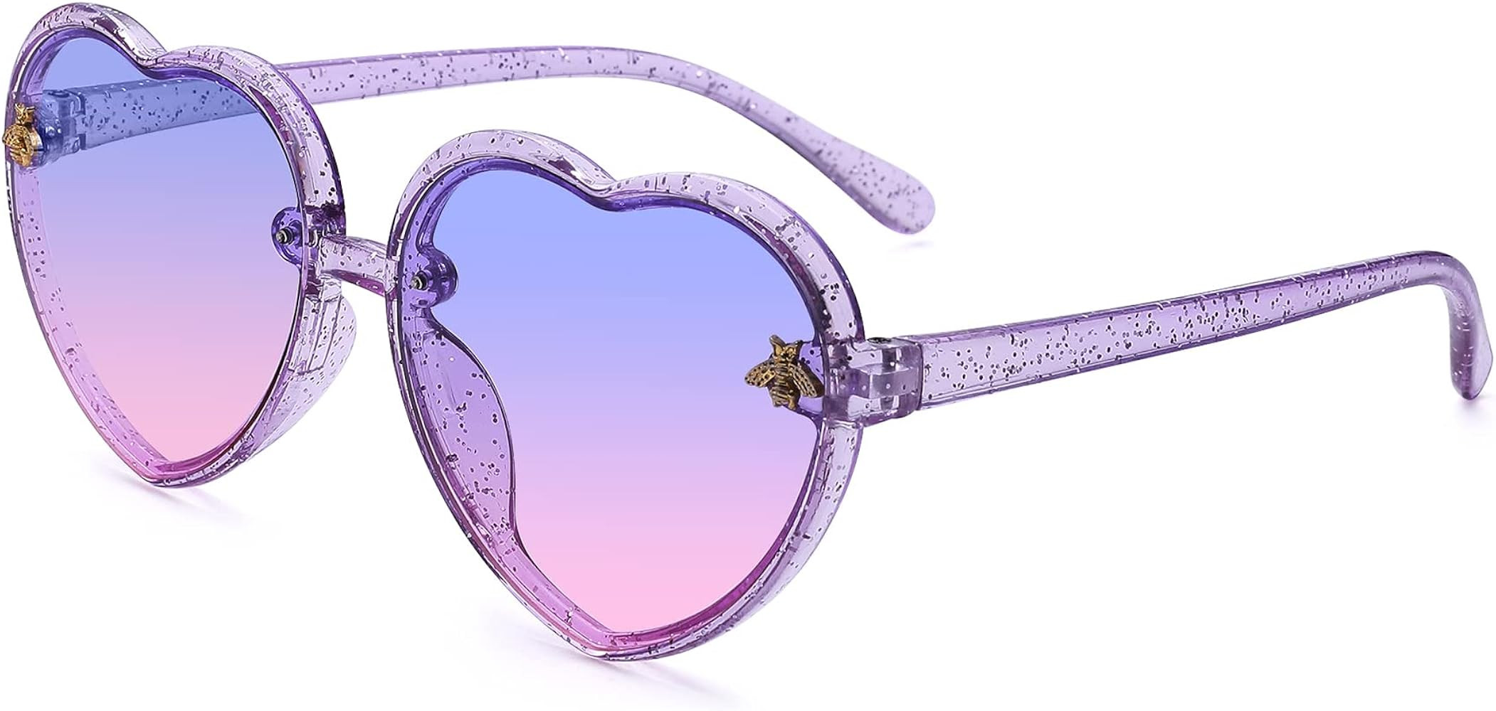 Pro Acme Heart Sunglasses Kids for Toddler Girls Age 3-10 Shaped Bee Cute Fashion Sunnies | Amazon (US)