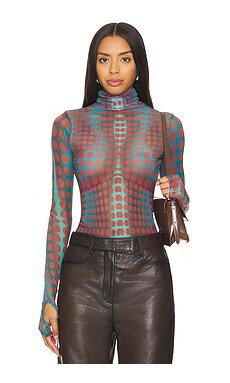 AFRM Zadie Top in Cyber Optic Dot from Revolve.com | Revolve Clothing (Global)