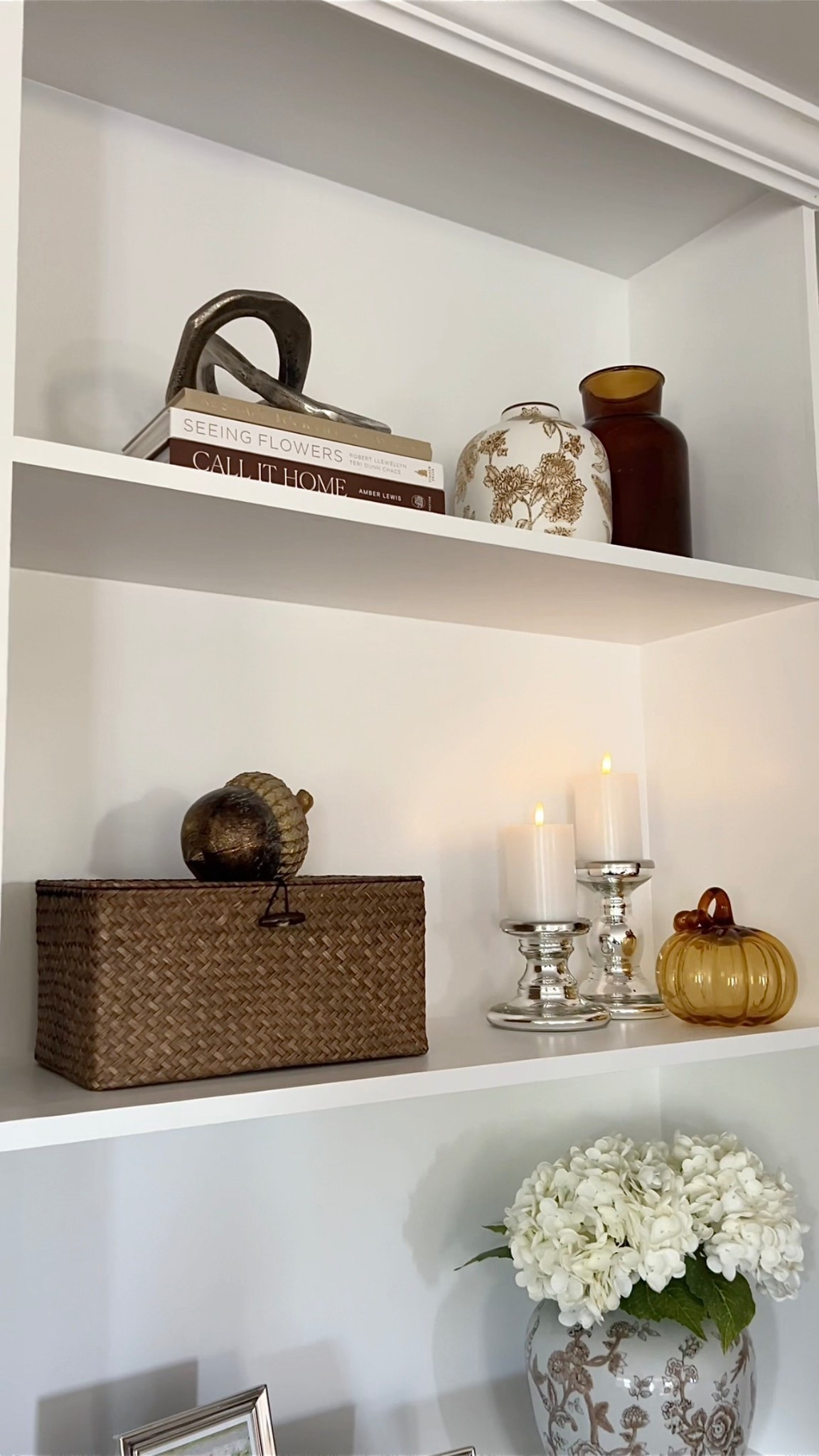 Fall bookcase styling

#LTKHome #LTKSeasonal