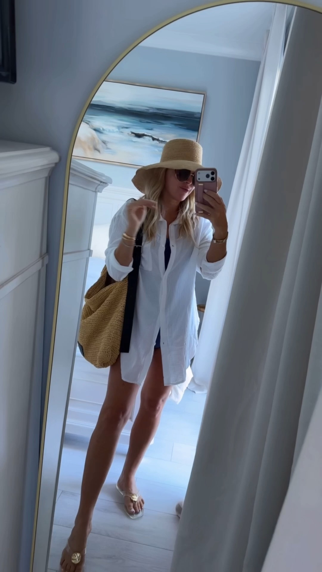 OOTD🤍🐚☀️my bag is on sale and cover up is target! I did small. 


Swim. Beach. Raffia. Cover up. Gauze. Summer style.

#LTKSaleAlert #LTKTravel #LTKSwim
