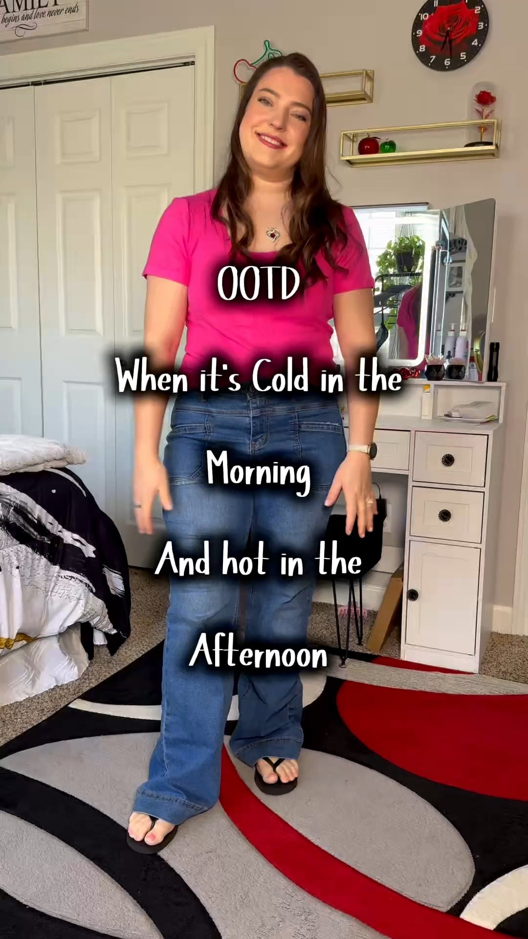 Great outfit to wear when the weather is super cold in the morning and then gets hot in the daytime. I am wearing extra large in top and large in jeans in love how both of these fit and look.

#LTKMidsize #LTKootd #LTKSaleAlert