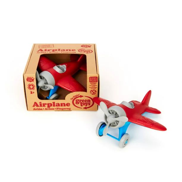 Green Toys Airplane - BPA Free, Phthalates Free, Red Aero Plane for Improving Aeronautical Knowle... | Walmart (US)