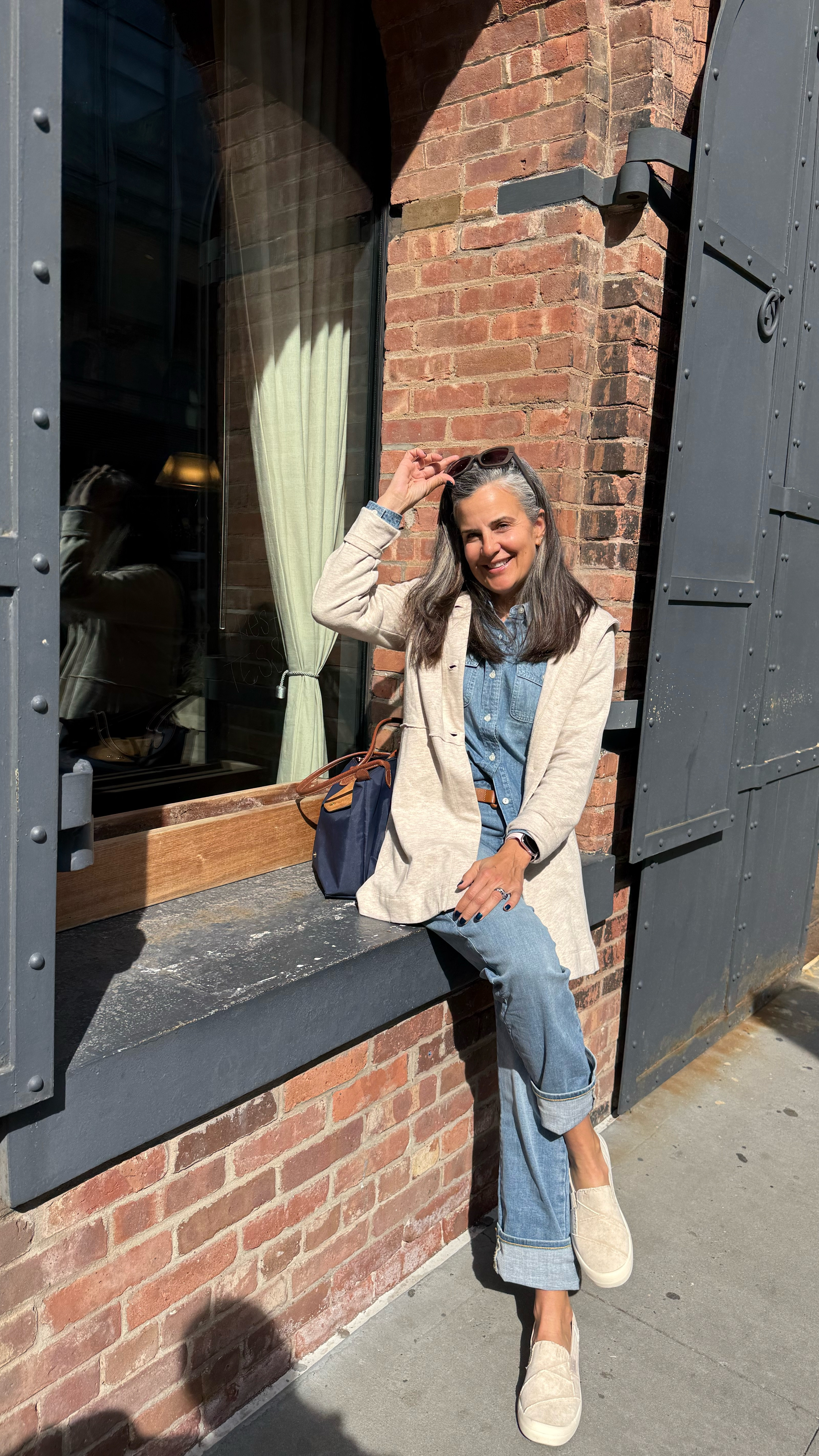  Cutest easy outfit. Cream cardigan + denim 💙💙💙



#LTKOver40 #LTKStyleTip