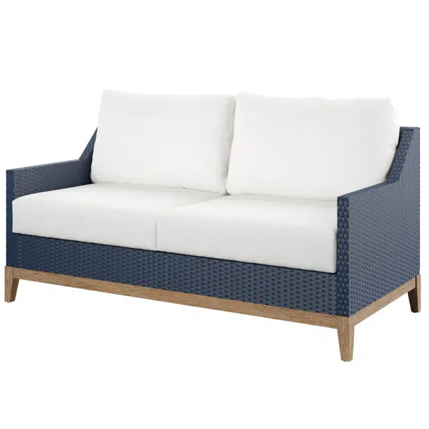 60.25'' Wicker Outdoor Loveseat | Wayfair North America