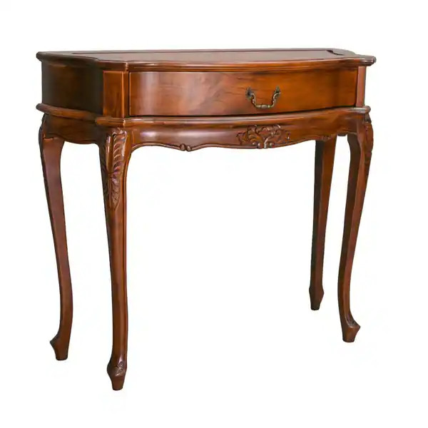 International Caravan Windsor Carved 1-Drawer Hall Table - Overstock - 4820374 | Bed Bath & Beyond