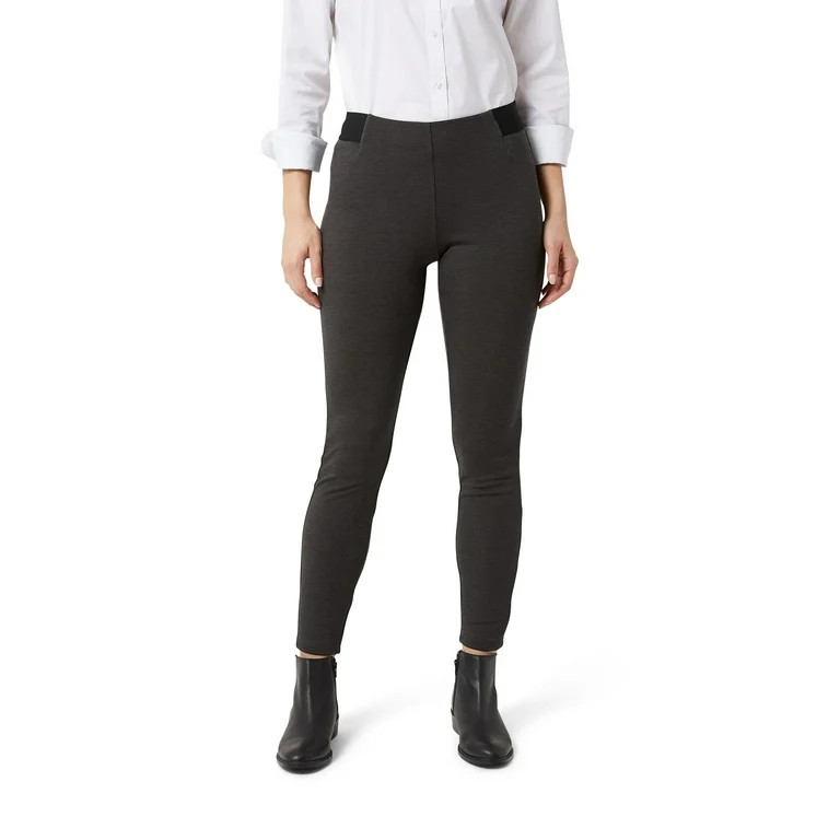 Chaps Pull On Full Length Slim Leg Ponte Pant - Walmart.com | Walmart (US)