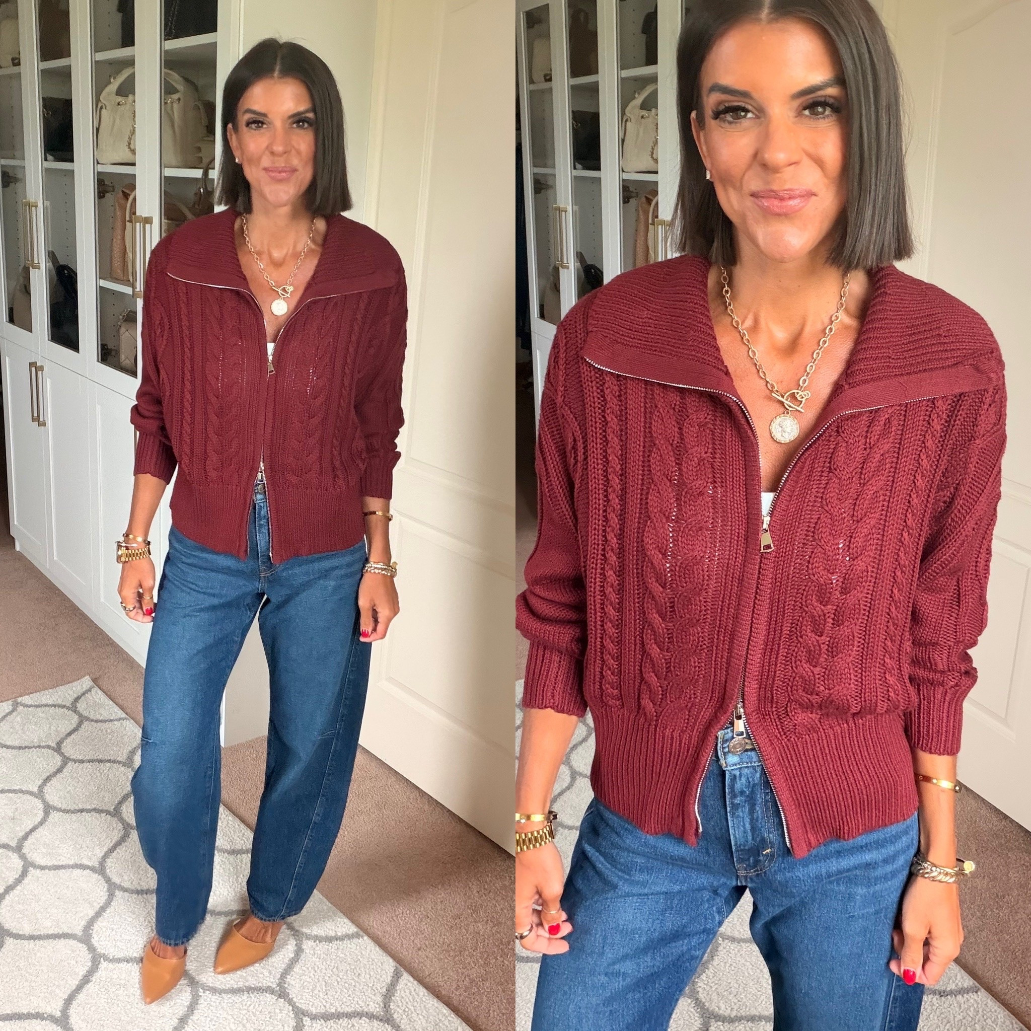 Perfect for fall! Size small in sweater and jeans size 24 in jeans

#LTKdayinmylife #LTKgrwm #LTKmomlife
