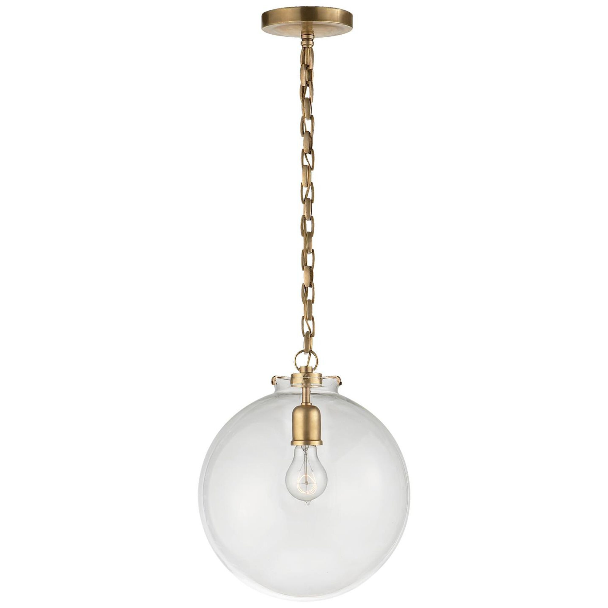 Visual Comfort Signature Collection Thomas O'Brien Katie 12 Inch Mini Pendant | 1800 Lighting
