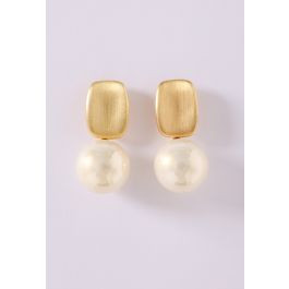 Modern Irregular Metal Pearl Drop Earrings for Prom Night & Elegant Gathering | Chicwish