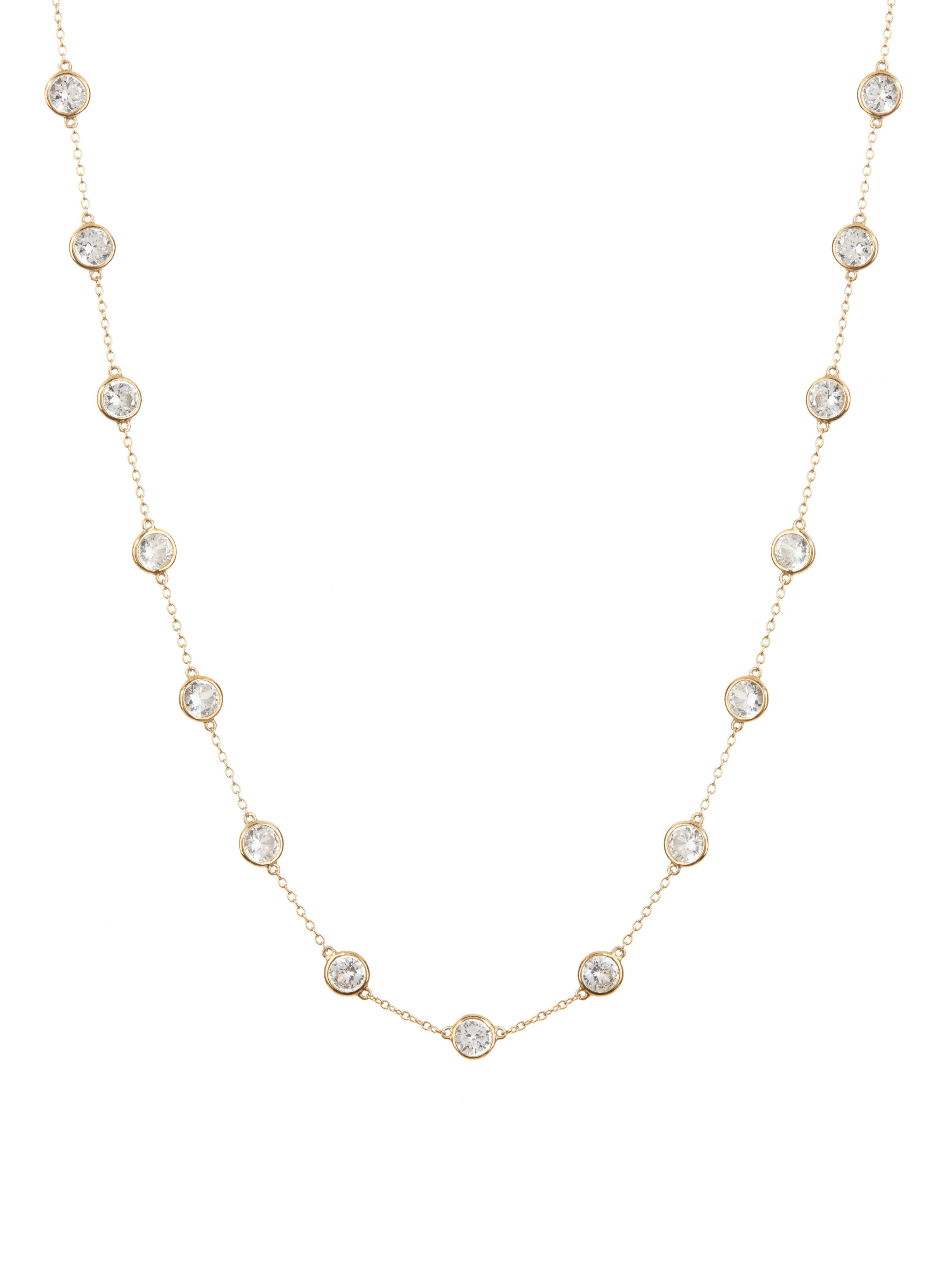 CLEMENCE NECKLACE IN 7.50 CT LAB WHITE SAPPHIRE | Dorsey