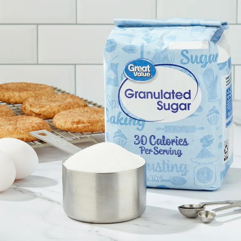 Great Value Pure Granulated Sugar, 4 lbs | Walmart (US)