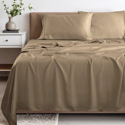 Superior 300 Thread Count Rayon From Bamboo Solid Deep Pocket Bed Sheet Set | Wayfair North America