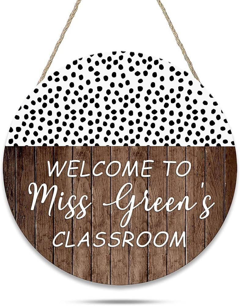 Teacher Appreciation Gifts, Personalized Teacher Signs for Classroom,Teacher Door Signs, Teacher ... | Amazon (US)