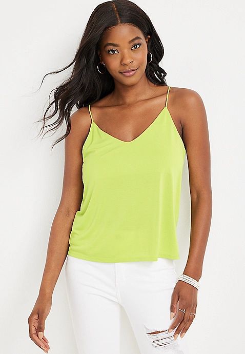Solid Swing V Neck Cami | Maurices