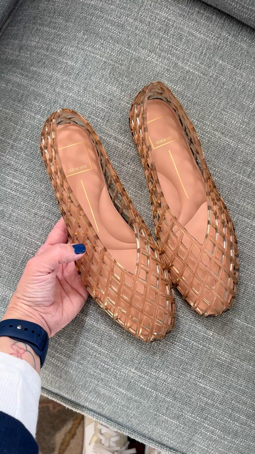Spring and summer trend, jellies! These Dolce Vita jelly shoes are so cute and comfy. Great for travel. 
Vacation style \ resort wear \ 2026 trends 

#LTKTravel #LTKSeasonal #LTKOver40