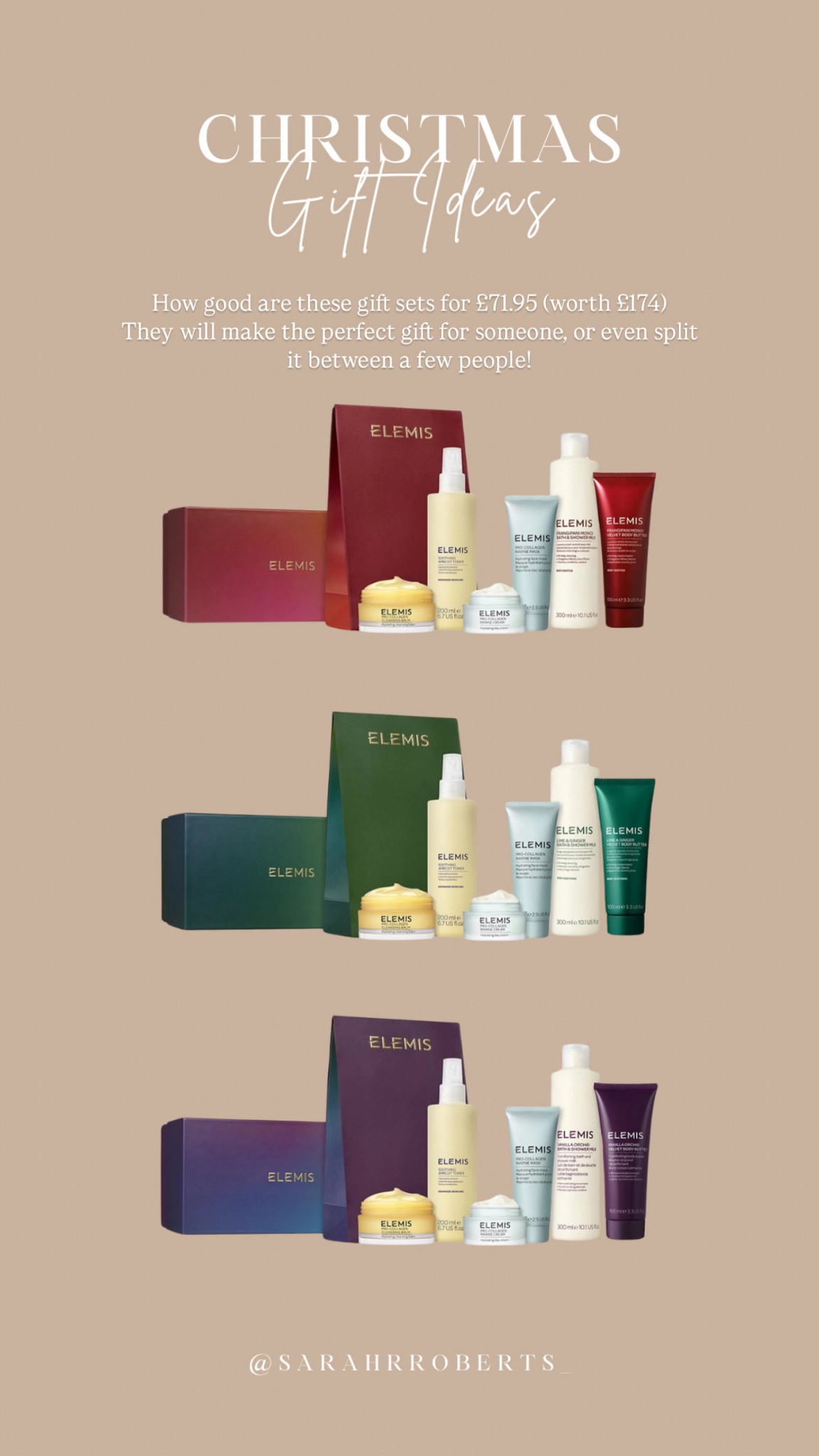 The perfect Christmas gift for someone! Or you could even split it up and gift multiple people different products! 

#LTKskincare #LTKgiftguide #LTKbeauty