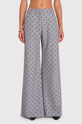 Amanda Uprichard Saddler Pants in Slate - Size S | Amanda Uprichard