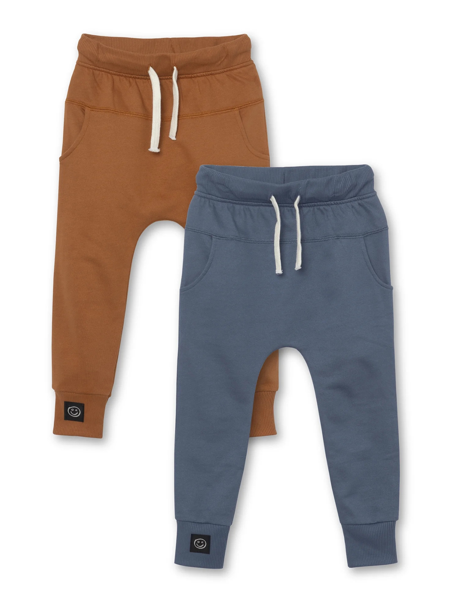 Little Star Organic Toddler Boy 2Pk Harem Joggers, Size 12M-5T - Walmart.com | Walmart (US)