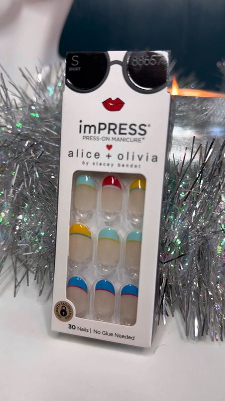 Press-on nails for the win. This one is from Alice & Olivia x Impress manicures

#LTKunder50 #LTKSeasonal #LTKbeauty