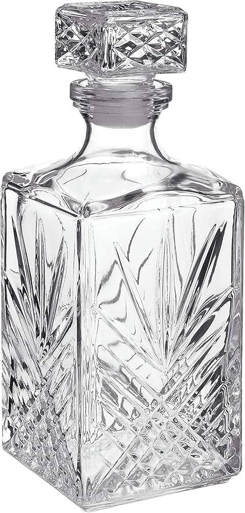 Bormioli Rocco Selecta Collection Whiskey Decanter – Sophisticated 33.75oz Diamond Decanter Wit... | Amazon (US)