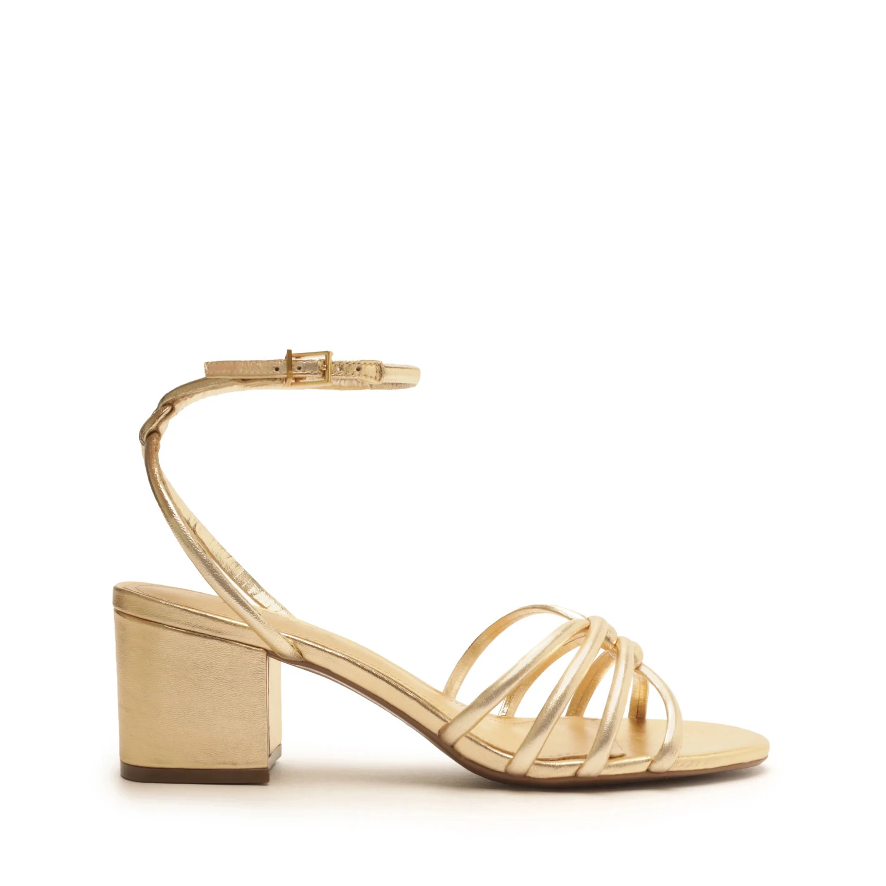 Rachel Block Metallic Leather Sandal | Schutz Shoes (US)