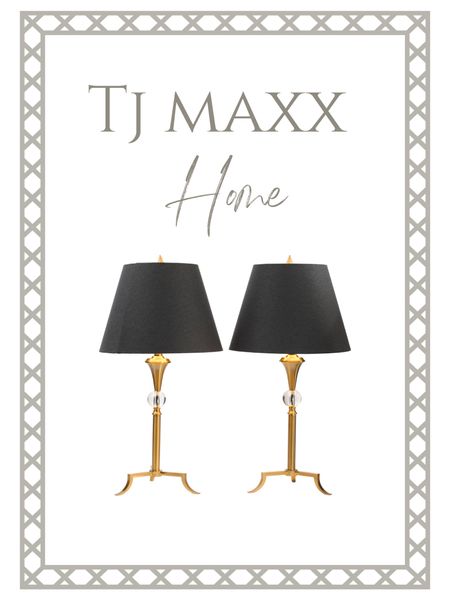 Love this pair of lamps!  The black shades are a nice touch. 





Table lamps, tj maxx, Marshall’s home goods 

#LTKhome