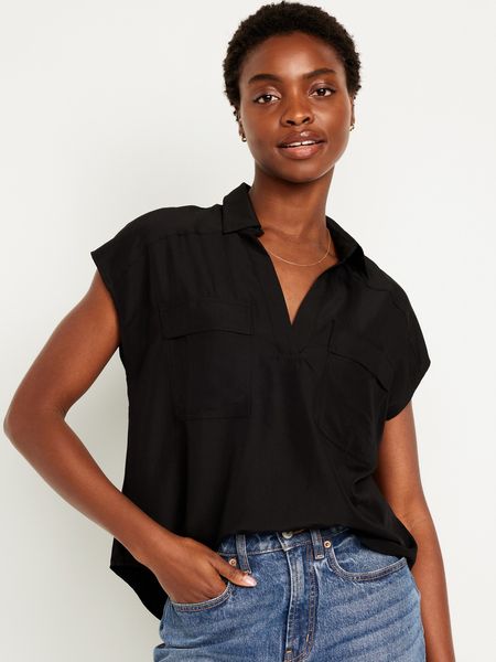 Dolman-Sleeve Utility Top for Women | Old Navy (US)