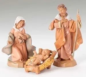 Fontanini by Roman Classic Holy Family Nativity Set, 3-Piece, 5-Inch Each | Amazon (US)
