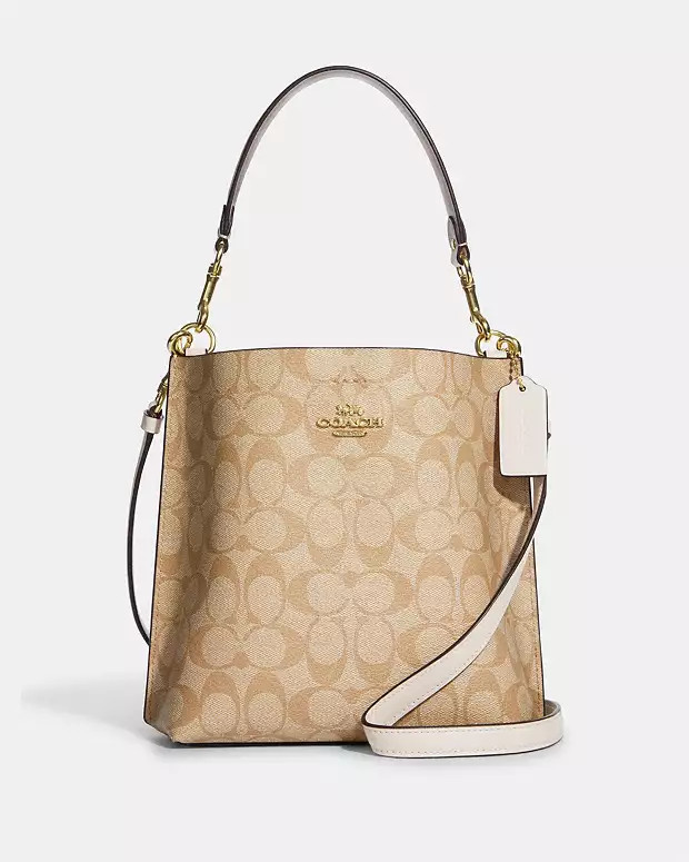 Mollie Bucket Bag 22 In Signature Canvas | Coach Outlet US
