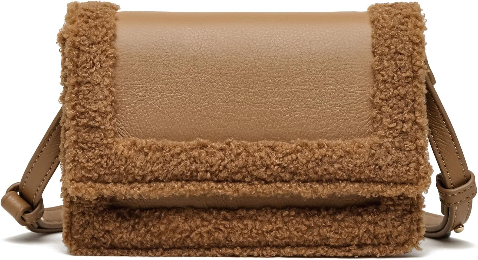 Like Dreams Large Sherpa Tote Bag, Inner Pocket Vegan Leather, Large Tote Hand bags for Women, Fa... | Amazon (US)