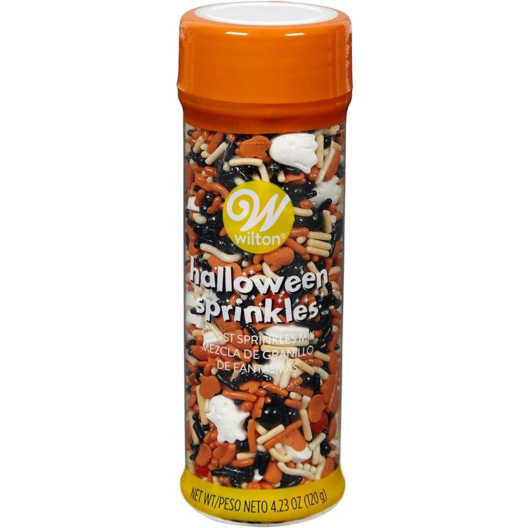 Traditional Ghost Mix Tall Sprinkles Decorations 4.23 oz Wilton Halloween | Walmart (US)