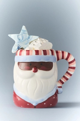 Figural Stoneware Santa Mug | Anthropologie (US)