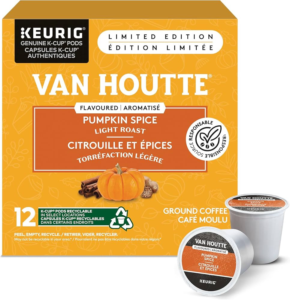 Van Houtte Pumpkin Spice K-Cup Coffee Pods, 12 Count For Keurig Coffee Makers | Amazon (CA)