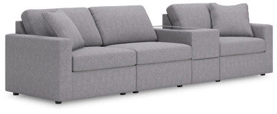 Modmax 4-Piece Modular Performance Fabric Sofa with Storage Console | Ashley Homestore