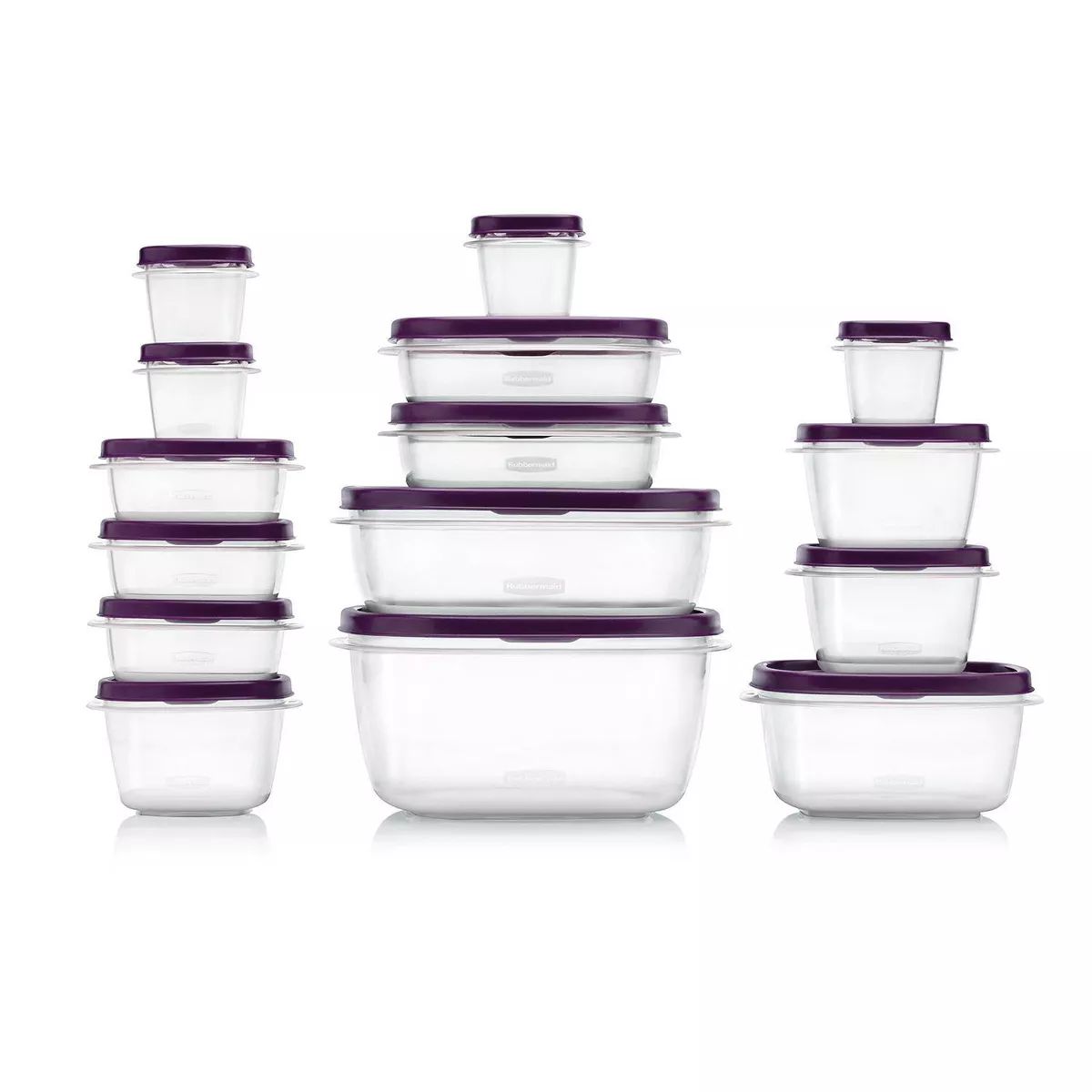 Rubbermaid 30pc Food Storage Set with Easy Find Lids Amethyst | Target