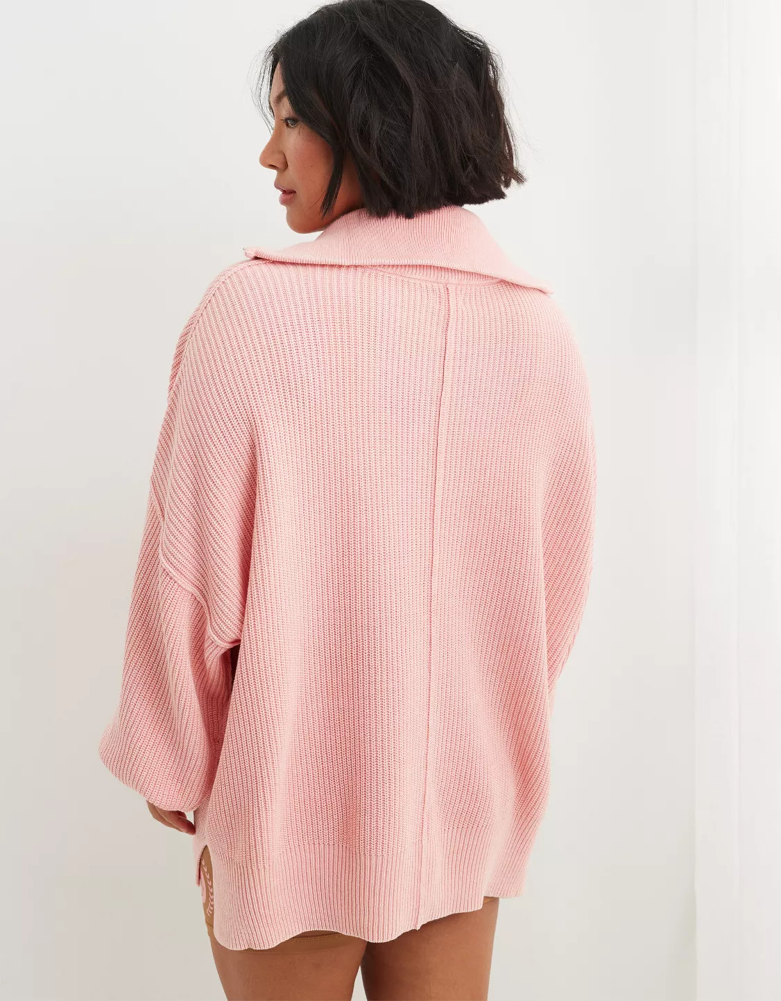 Aerie Beyond Quarter Zip Sweater | Aerie