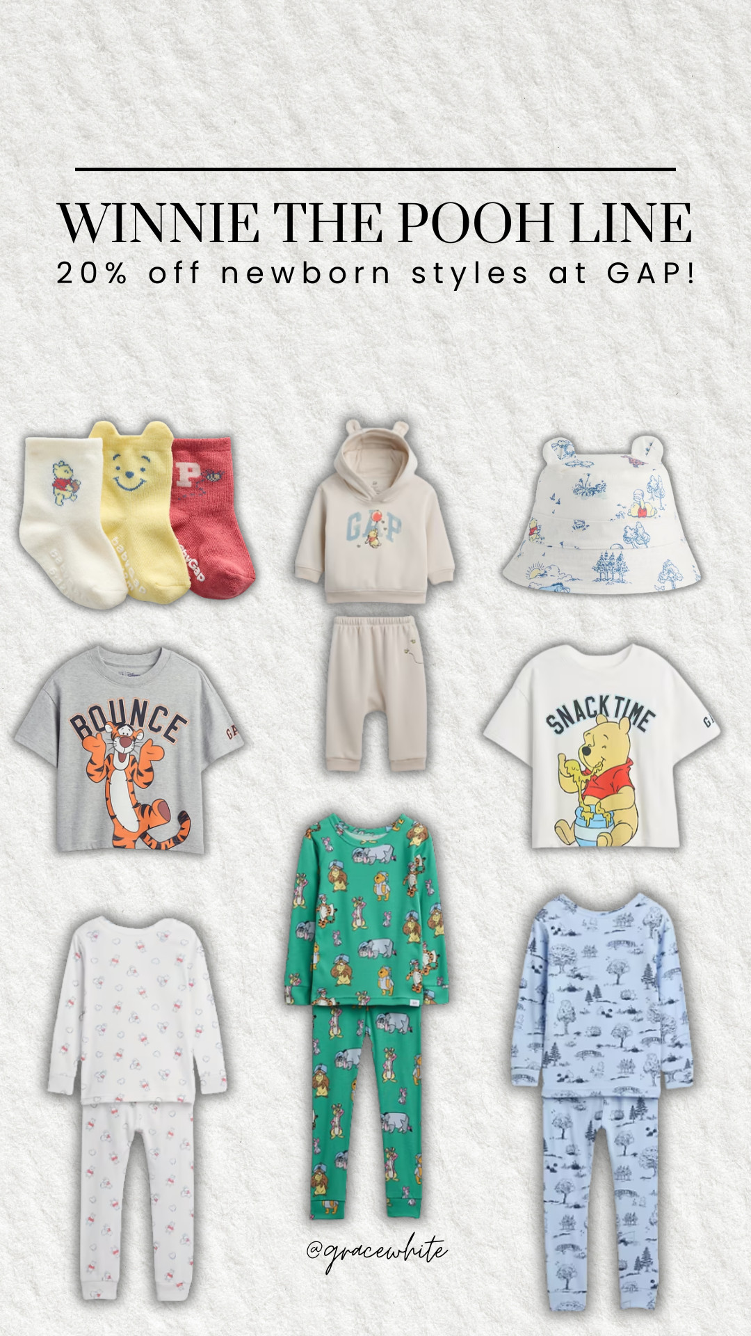 This line is so cute!! Perfect for spring or a Disney trip 😏

winnie the pooh line, gap, gap line, gap new arrivals, newborn styles, gap finds, gap kids, grace white 

 #LTKSaleAlert #LTKBaby #LTKKids