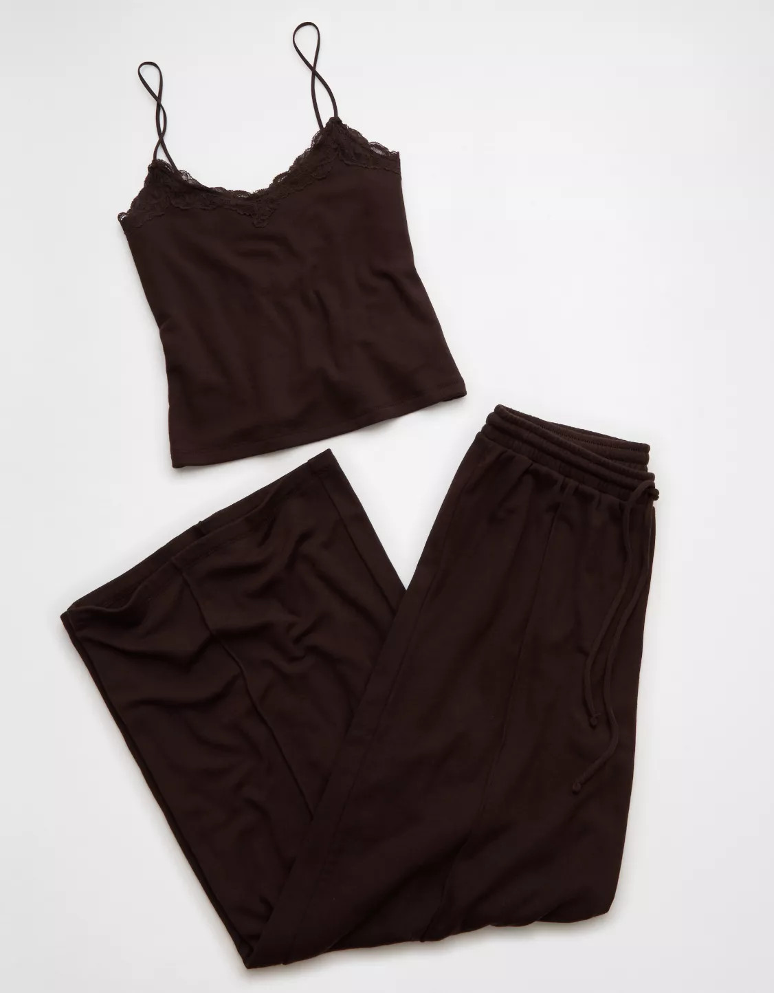 AE Lace Trim Lounge Set | American Eagle Outfitters (US & CA)