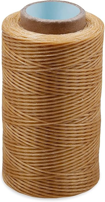 284 Yards Waxed Thread, 210D Heavy Duty Flat Wax Thread for Leather Sewing, Bookbinding/Shoe Repa... | Amazon (US)