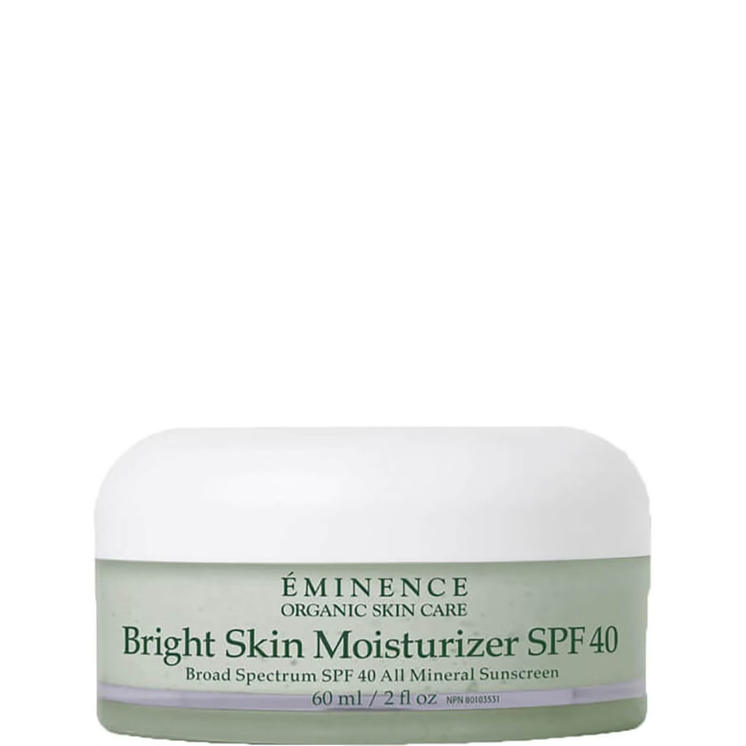 Eminence Organic Skin Care Bright Skin Moisturizer SPF 40 2 fl. oz | Dermstore (US)