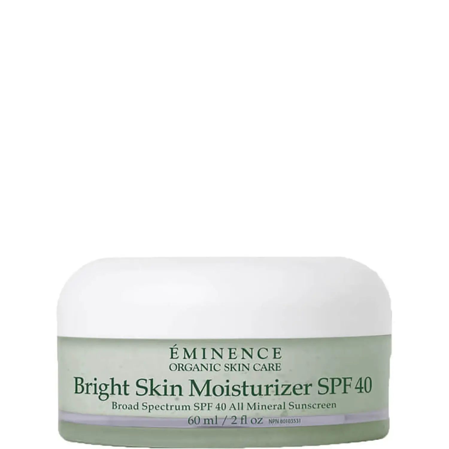 Eminence Organic Skin Care Bright Skin Moisturizer SPF 40 2 fl. oz | Dermstore (US)