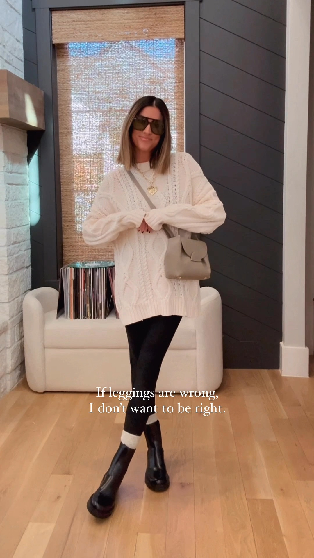 If leggings are wrong, I don’t want to be right 😉 cozy winter uniform! I’m wearing a medium in this sweater, and it’s 30% off today! Linked several other legging friendly sweaters here for you too. 

#LTKFindsUnder100 #LTKFindsUnder50 #LTKStyleTip